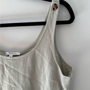 Madewell Women's Light Gray Textured Jumpsuit